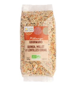 Alternative view of Mélange quinoa, millet et lentilles corail bio