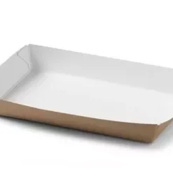 Conisch bakje bruin karton 160 x 100 x 24 mm