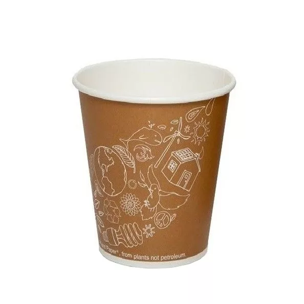 Beker karton/PLA 90mm world leaf (50x 360ml) – Image 2